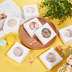 Würfel-Geschenkboxen aus Kraftpapier zur Aufbewahrung&nbsp;LS-CON-WH0095-101A-01