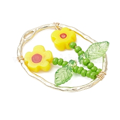 Подвески из стеклянного бисера и стекла миллефиори ручной работы&nbsp;PALLOY-MZ00901-03