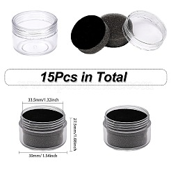 Круглая пластиковая коробка для хранения бриллиантов CON-WH0094-29