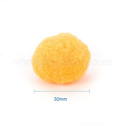 30mmの多色のポンポンズボール約250個のDIYの人形工芸品の飾り  ミックスカラー  30mm  約250個/袋&nbsp;AJEW-PH0001-30mm-M