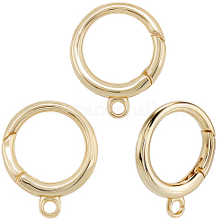 6 шт. латунные пружинные кольца-затворы KK-SC0006-40