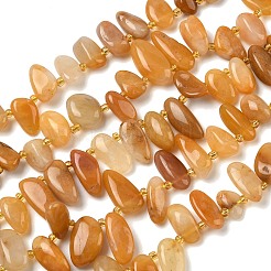 Природный Топаз нефрита бисер нитей&nbsp;G-P604-A17-01