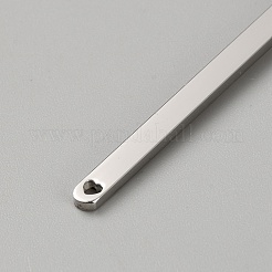 ステンレススチールバングル作り用  ステンレス鋼色  16x0.4x0.2cm  穴：2mm&nbsp;FIND-WH0148-559B