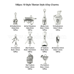 Подвески из сплава в тибетском стиле&nbsp;TIBEP-CJ0001-27