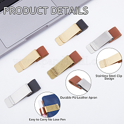 5 шт. 5-х стильный латунный держатель для билетов&nbsp;AJEW-CL0002-35