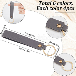 6 цвет брелок из искусственной кожи&nbsp;KEYC-SC0001-26