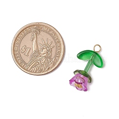 Прозрачные акриловые колпачки для бусин с ромашковыми разделительными бусинами в тибетском стиле PALLOY-JF03630