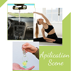 3 шт. 3 стильных хлопковых плетеных подвесных украшений HJEW-CA0001-40