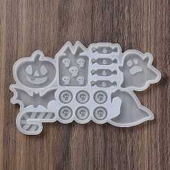 Stampi in silicone fai da te a tema Halloween fantasma/caramella/pipistrello&nbsp;DIY-F143-03