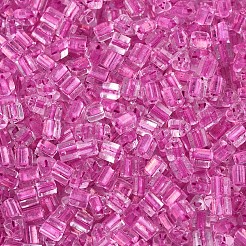 Прозрачные внутри цветные стеклянные бусины&nbsp;SEED-T007-13D