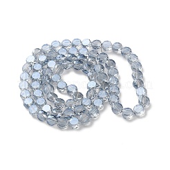 Стеклянные бусины с гальваническим покрытием  EGLA-C010-01A-PL03