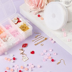 Комплект ювелирных изделий своими руками для изготовления наборов на день святого валентина DIY-LS0001-85