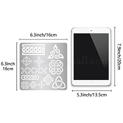 Трафареты для штампов из нержавеющей стали&nbsp;DIY-WH0238-135