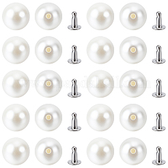 100 Beutel ABS-Kunststoff-Imitationsperlen-Nieten&nbsp;DIY-GF0013-39