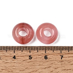 Kirsche Quarzglas europäischen großen Loch Perlen&nbsp;G-Q442-17