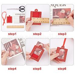 Carte cadre photo pailletée en tissu non tissé&nbsp;HJEW-GF0001-24