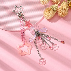 Брелки со стеклянными подвесками в виде медуз KEYC-FZ00012