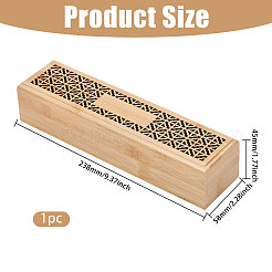 Scatola rettangolare in legno per incenso&nbsp;AJEW-WH0817-031