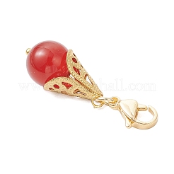 6 шт. 6 стиля подвески-капли из натурального зеленого авантюрина&nbsp;HJEW-JM03912