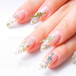 40 шт. 4-х цветные кабошоны из цинкового сплава в стиле панк со стразами&nbsp;MRMJ-HY0001-17