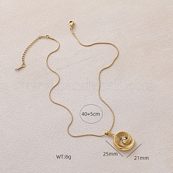 Женские кулоны-подвески в форме спирали из нержавеющей стали 304&nbsp;RE0047