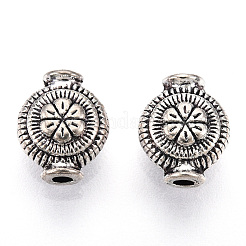 Сплавочные овальные бусины тибетского стиля &nbsp;PALLOY-T075-171AS