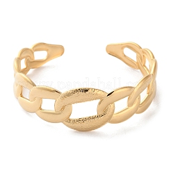 Браслеты-манжеты из нержавеющей стали 304 для женщин&nbsp;LS-BJEW-K263-05G-15