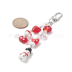 Décorations de pendentif en perles de chalumeau faites à la main de noël&nbsp;HJEW-TA00022