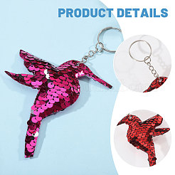 40 шт. 8-цветный брелок с подвеской в виде колибри&nbsp;KEYC-CA0001-60