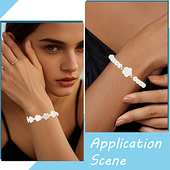 2 нитка бусины из натуральных пресноводных ракушек&nbsp;SHEL-SC0001-92