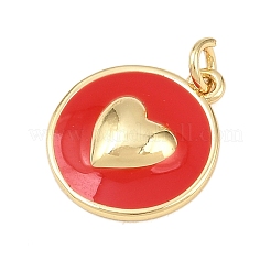 Латунь эмаль подвески&nbsp;KK-L251-02G-A02