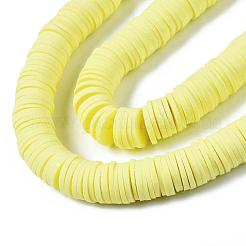 Плоские круглые бусины из глины ручной работы полимерные&nbsp;CLAY-R067-12mm-23