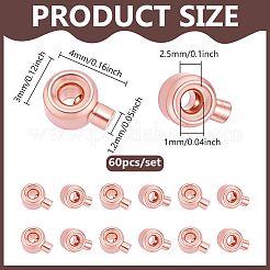 60шт латунные обжимные бусины&nbsp;KK-PH0013-83