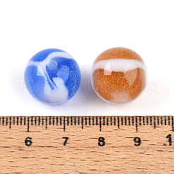 Двухцветные бусины из непрозрачной смолы X1-RESI-N042-16mm-16