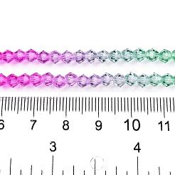 Градиентные цветные стеклянные бусины X1-DGLA-A039-T4mm-A010
