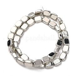 Стеклянные бусины с гальваническим покрытием  EGLA-H109-09D