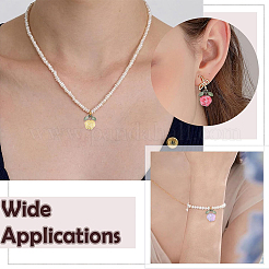 20шт 10 цвета стеклянные подвески&nbsp;PALLOY-YW00082