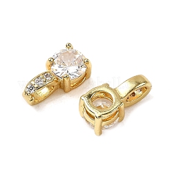Круглые микро латунных проложит кубических подвески диоксида циркония KK-C134-09G