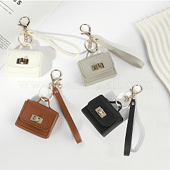 Porte-clés portable en cuir PU&nbsp;FIND-WH20012-89A