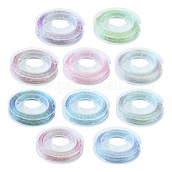 10 рулон двухслойных металлических полиэфирных ниток MCOR-YW0001-03B