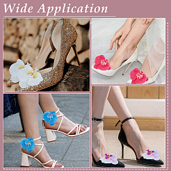 8 шт. 4 стиля железный зажим для обуви&nbsp;HJEW-ME00036
