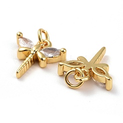 Латунные микро проложить кубического циркония подвески&nbsp;KK-K258-22G-RS