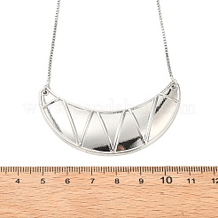 Латунный большой рог подвеска коробка цепи ожерелья NJEW-L068-01P