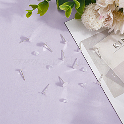 925 круглая плоская серьга-гвоздик из стерлингового серебра STER-GO0001-47