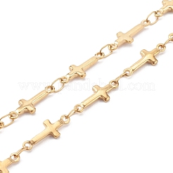 Colliers à maillons croisés en acier inoxydable 304&nbsp;NJEW-JN03391
