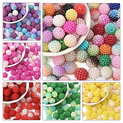 100шт 2 стиля имитация жемчуга акриловые бусины OACR-YW0002-59