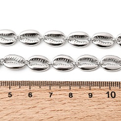 Colliers à maillons en acier inoxydable 304 en forme de coquillage&nbsp;STAS-H258-01P