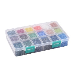 FGB 48000 шт. 18 цвета 12/0 сорта А круглые стеклянные бусины&nbsp;SEED-JP0012-02-2mm