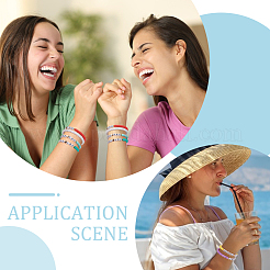 36шт 9 стиля браслеты из полимерной глины с бусинами для женщин и мужчин BJEW-UN00010