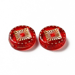 Прозрачных бусин акриловые покрытия&nbsp;X-OACR-L013-034A